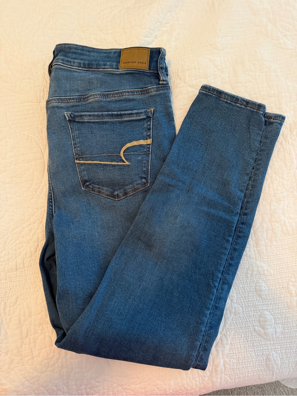NWOT American Eagle Outfitters Women's Blue Skinny Jeans